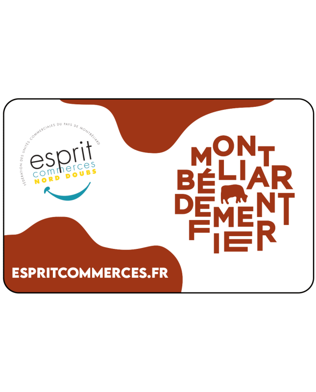 Carte Cadeau Esprit Commerces Nord Doubs